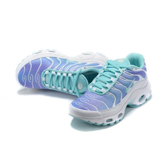 Air Max Plus Tn White Blue Running Shoes Women's