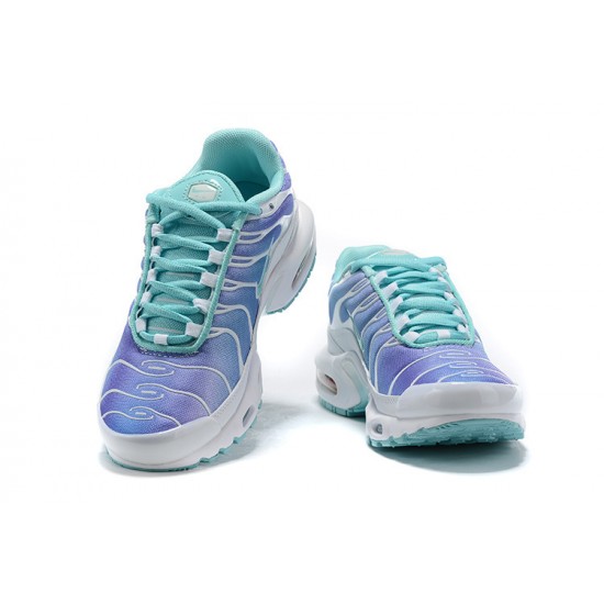 Air Max Plus Tn White Blue Running Shoes Women's