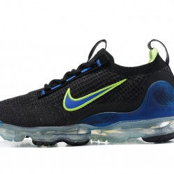 Air VaporMax 2021 Flyknit Black Green and Blue Running Shoes Women's/Men's