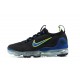 Air VaporMax 2021 Flyknit Black Green and Blue Running Shoes Women's/Men's