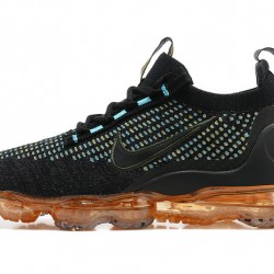 Air VaporMax 2021 Flyknit Black Orange Running Shoes Women's/Men's