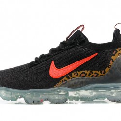 Air VaporMax 2021 Flyknit Black Red Running Shoes Women's/Men's