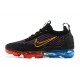 Air VaporMax 2021 Flyknit Black Red and Blue Running Shoes Women's/Men's