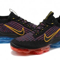 Air VaporMax 2021 Flyknit Black Red and Blue Running Shoes Women's/Men's