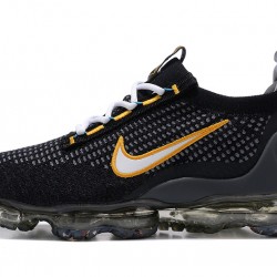 Air VaporMax 2021 Flyknit Black Yellow DH4086-001 Running Shoes Women's/Men's