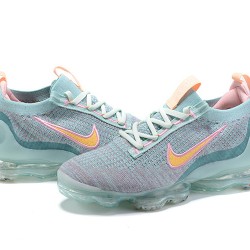 Air VaporMax 2021 Flyknit Green Pink DH4088-300 Running Shoes Women's/Men's