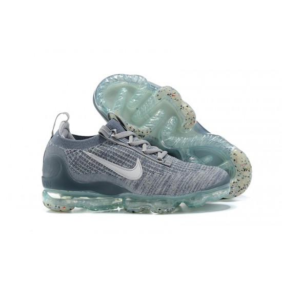 Air VaporMax 2021 Flyknit Grey Blue DH4084-400 Running Shoes Women's/Men's