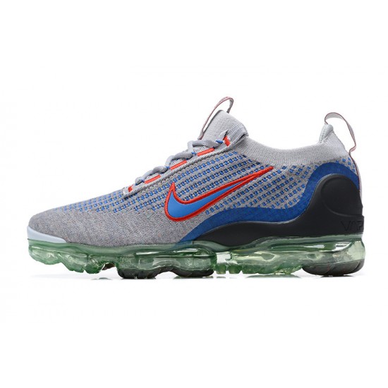 Air VaporMax 2021 Flyknit Grey Blue DX3368-700 Running Shoes Women's/Men's