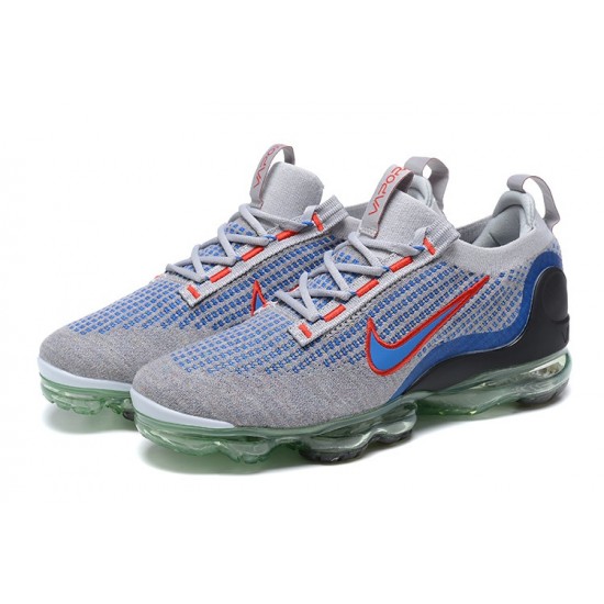 Air VaporMax 2021 Flyknit Grey Blue DX3368-700 Running Shoes Women's/Men's