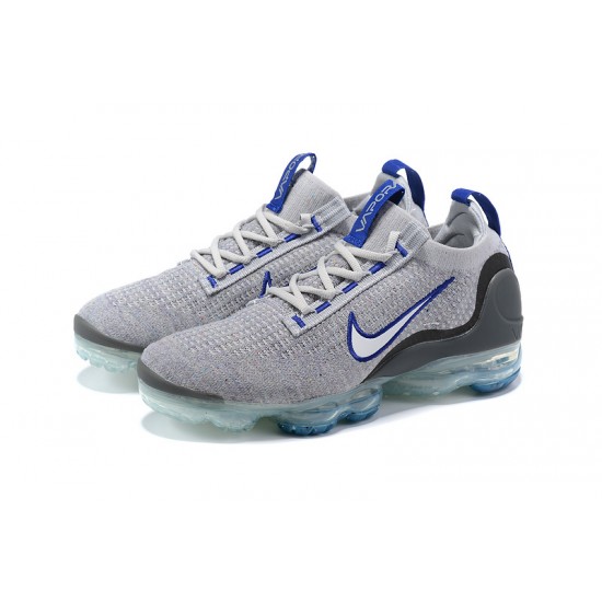 Air VaporMax 2021 Flyknit Grey Blue Running Shoes Women's/Men's