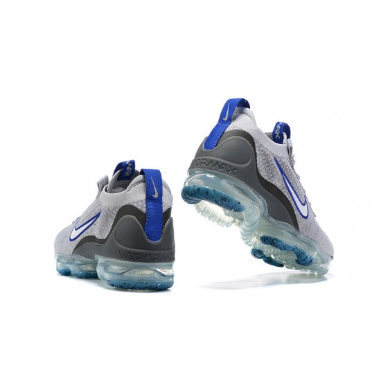 Air VaporMax 2021 Flyknit Grey Blue Running Shoes Women's/Men's