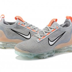 Air VaporMax 2021 Flyknit Grey Orange DH4084-002 Running Shoes Women's/Men's