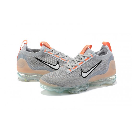 Air VaporMax 2021 Flyknit Grey Orange DH4084-002 Running Shoes Women's/Men's