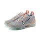 Air VaporMax 2021 Flyknit Grey Orange DH4084-002 Running Shoes Women's/Men's