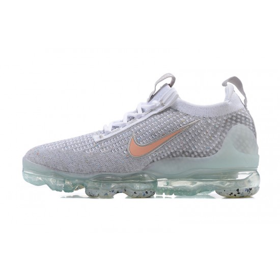 Air VaporMax 2021 Flyknit Grey Orange DH4090-002 Running Shoes Women's/Men's