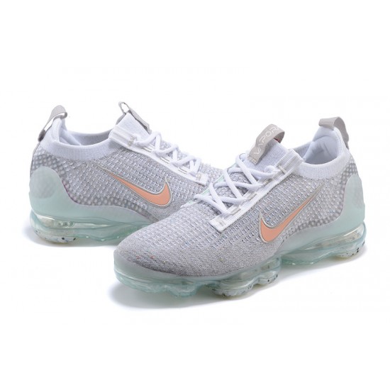 Air VaporMax 2021 Flyknit Grey Orange DH4090-002 Running Shoes Women's/Men's