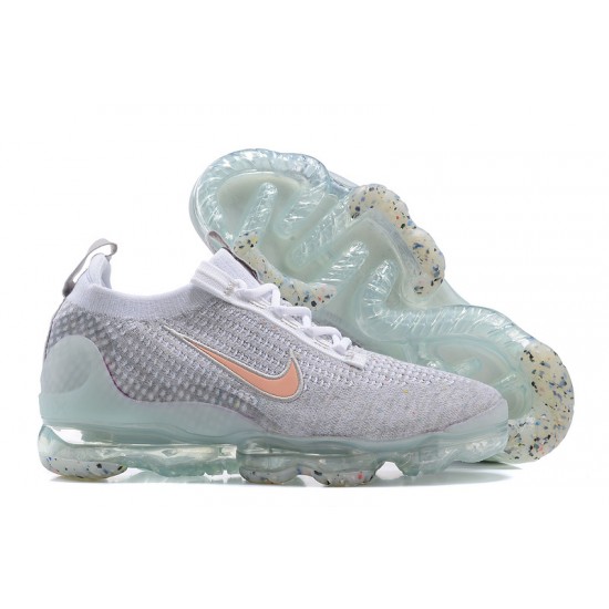 Air VaporMax 2021 Flyknit Grey Orange DH4090-002 Running Shoes Women's/Men's