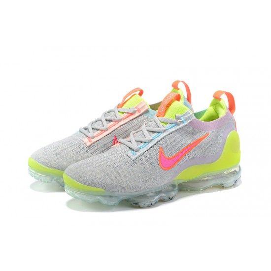 Air VaporMax 2021 Flyknit Grey Pink DH4088-002 Running Shoes Women's/Men's