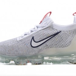 Air VaporMax 2021 Flyknit Grey Red DB1550-003 Running Shoes Women's/Men's