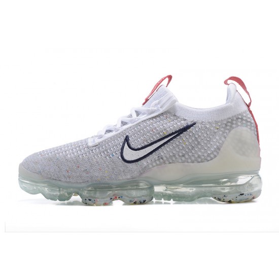 Air VaporMax 2021 Flyknit Grey Red DB1550-003 Running Shoes Women's/Men's