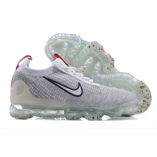 Air VaporMax 2021 Flyknit Grey Red DB1550-003 Running Shoes Women's/Men's