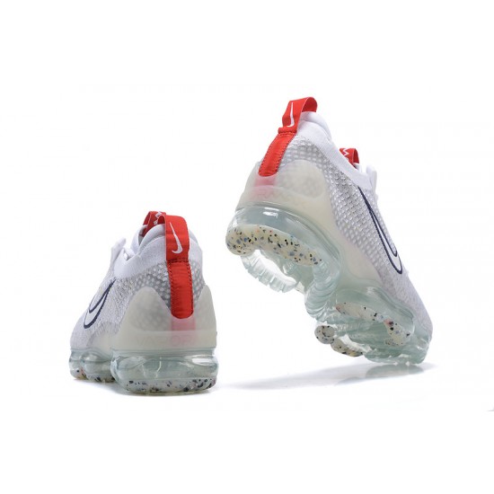 Air VaporMax 2021 Flyknit Grey Red DB1550-003 Running Shoes Women's/Men's