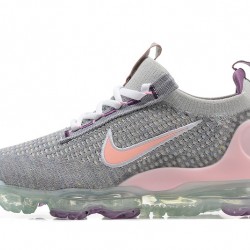 Air VaporMax 2021 Flyknit Grey and Pink Running Shoes Women's/Men's