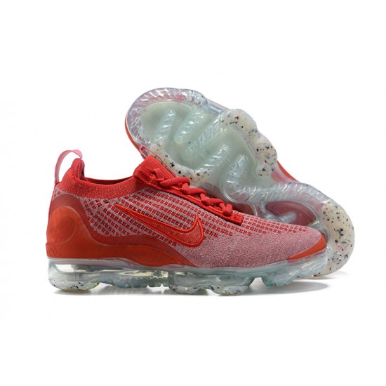 Air VaporMax 2021 Flyknit Red DC4112-800 Running Shoes Women's/Men's