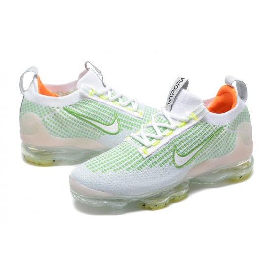 Air VaporMax 2021 Flyknit White Green FD0871-100 Running Shoes Women's/Men's