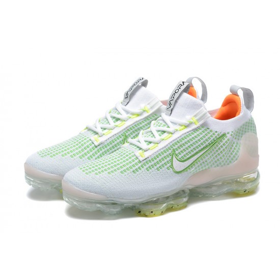 Air VaporMax 2021 Flyknit White Green FD0871-100 Running Shoes Women's/Men's