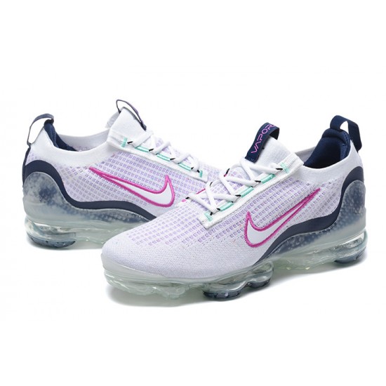 Air VaporMax 2021 Flyknit White Pink DB1550-105 Running Shoes Women's/Men's