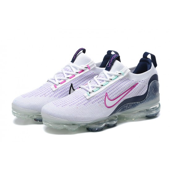 Air VaporMax 2021 Flyknit White Pink DB1550-105 Running Shoes Women's/Men's