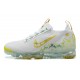 Air VaporMax 2021 Flyknit White Yellow Running Shoes Women's/Men's