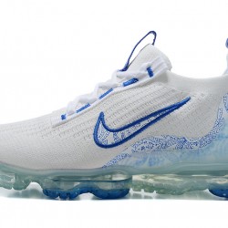 Air VaporMax 2021 Flyknit White and Blue Running Shoes Women's/Men's