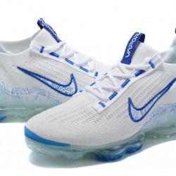 Air VaporMax 2021 Flyknit White and Blue Running Shoes Women's/Men's