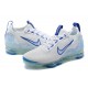 Air VaporMax 2021 Flyknit White and Blue Running Shoes Women's/Men's