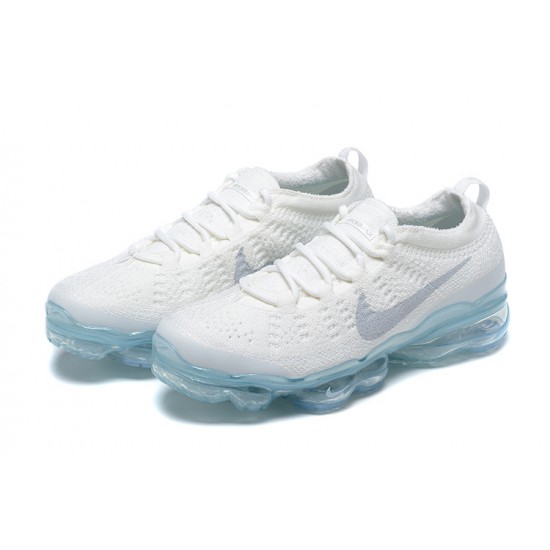 Air VaporMax 2023 Flyknit Pure Women's/Men's Platinum White Blue DV1678-002 Running Shoes