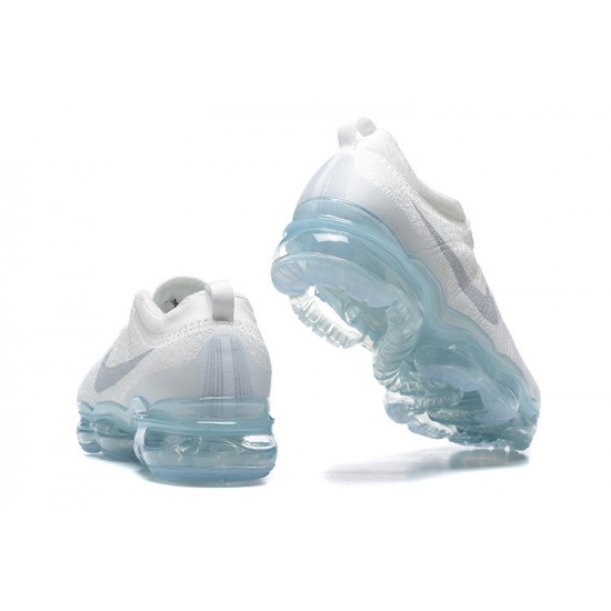 Air VaporMax 2023 Flyknit Pure Women's/Men's Platinum White Blue DV1678-002 Running Shoes