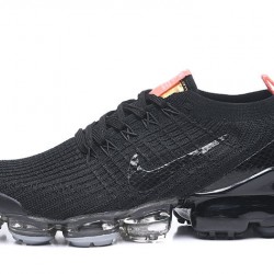 Air VaporMax Flyknit 3 Black Orange Running Shoes Women's/Men's