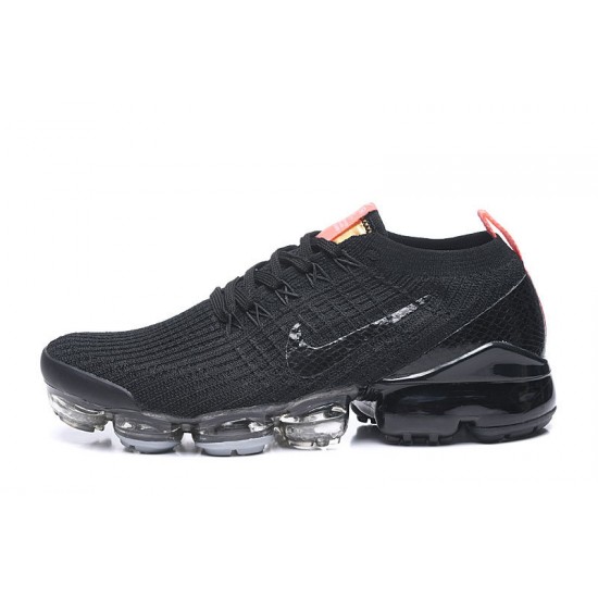 Air VaporMax Flyknit 3 Black Orange Running Shoes Women's/Men's