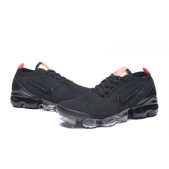 Air VaporMax Flyknit 3 Black Orange Running Shoes Women's/Men's