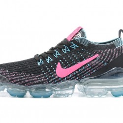 Air VaporMax Flyknit 3 Black Pink AJ5910-101 Running Shoes Women's/Men's