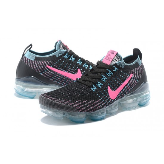 Air VaporMax Flyknit 3 Black Pink AJ5910-101 Running Shoes Women's/Men's