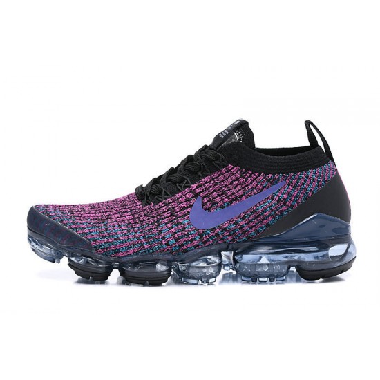 Air VaporMax Flyknit 3 Black Purple AJ6900-009 Running Shoes Women's/Men's