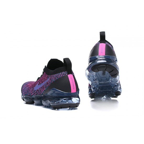 Air VaporMax Flyknit 3 Black Purple AJ6900-009 Running Shoes Women's/Men's