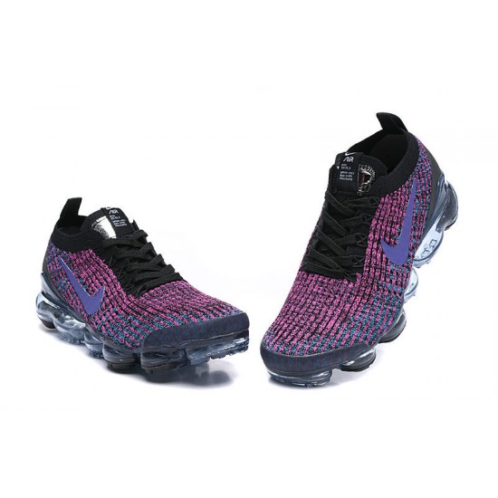 Air VaporMax Flyknit 3 Black Purple AJ6900-009 Running Shoes Women's/Men's