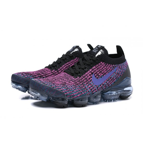 Air VaporMax Flyknit 3 Black Purple AJ6900-009 Running Shoes Women's/Men's