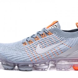 Air VaporMax Flyknit 3 Grey Orange AJ6900-003 Running Shoes Women's/Men's