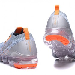 Air VaporMax Flyknit 3 Grey Orange AJ6900-003 Running Shoes Women's/Men's