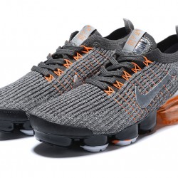 Air VaporMax Flyknit 3 Grey Orange AJ6900-024 Running Shoes Women's/Men's